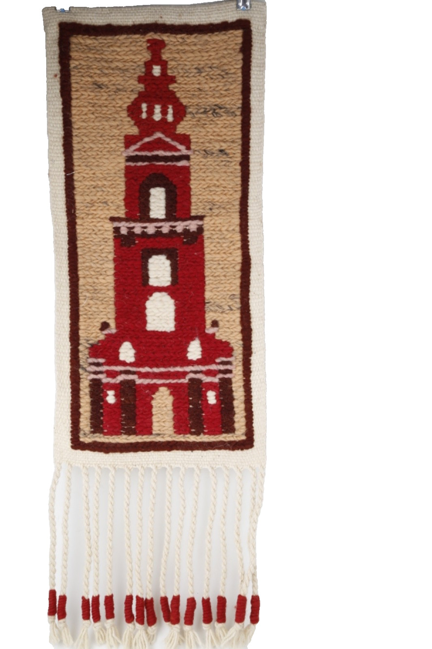 Vintage Beautiful Hand Woven Polandi Wool Weaving Tapestry Kilim Panel Rug
